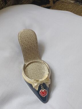 4/$60 PartyLite "Audrey" Metallic Shoe-Shaped Tealight Holder